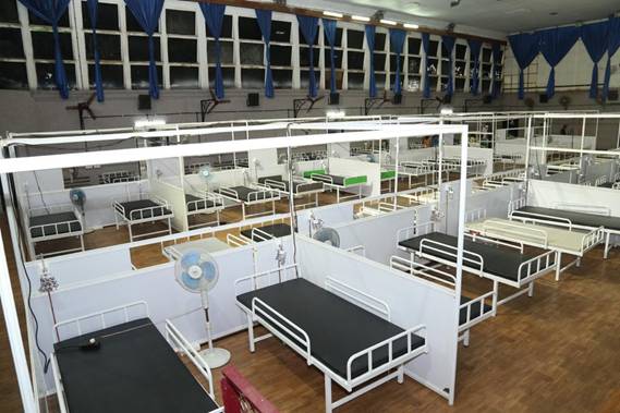 Mega make-shift COVID centre set up at Kochi Refinery premises